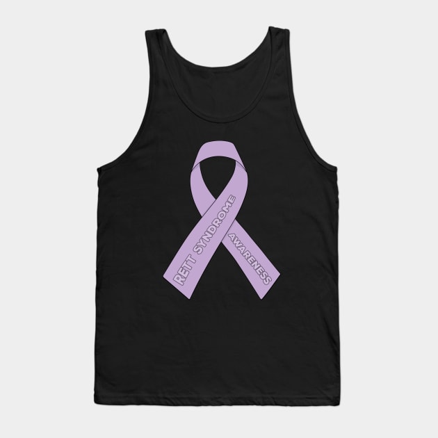 Rett Syndrome Awareness Ribbon Tank Top by DiegoCarvalho